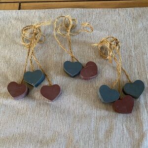 Rustic Heart-Shaped Ornaments